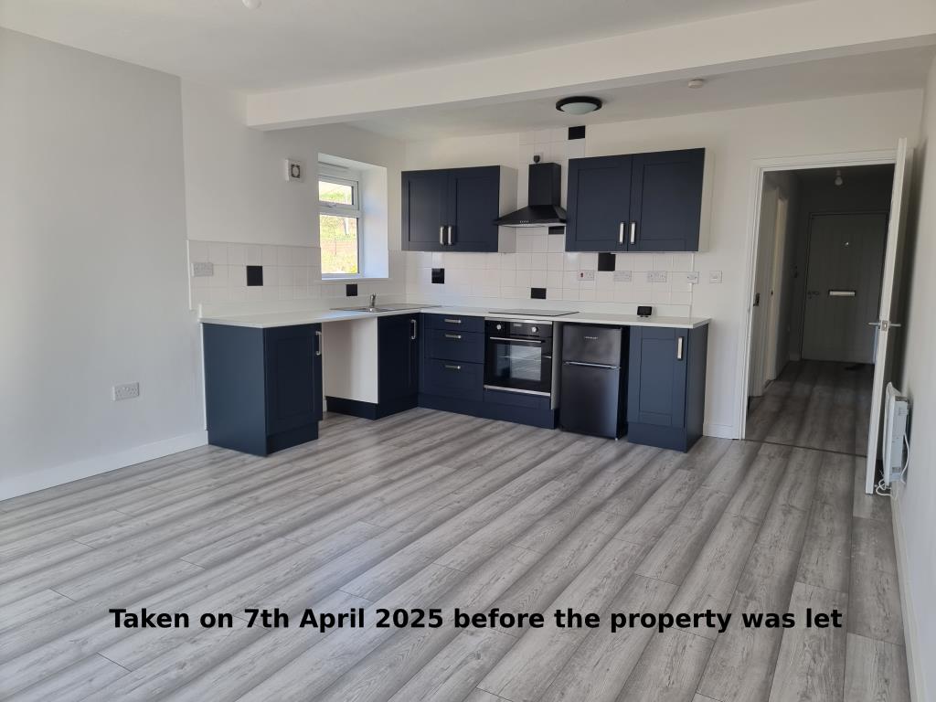 Lot: 139 - FLAT FOR INVESTMENT - Living room and kitchen before let